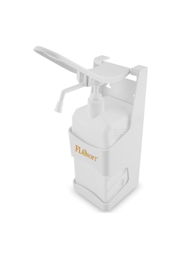 Püskürtmetli El Dezenfektan Aparatı 2000 ML Beyaz Kilitli El Dez