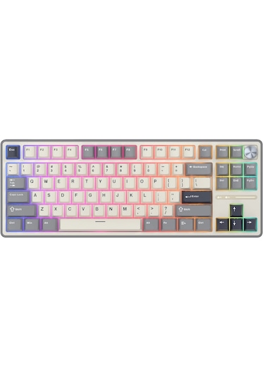 Royal Kludge R87 Pro Beyaz/gri Tkl Kablolu Us Gaming Klavye