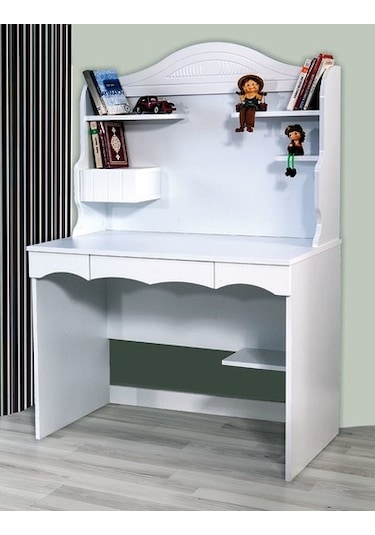 DARDASON KUPON K507 BEYAZ RAFLI BİLGİSAYAR MASASI Beyaz