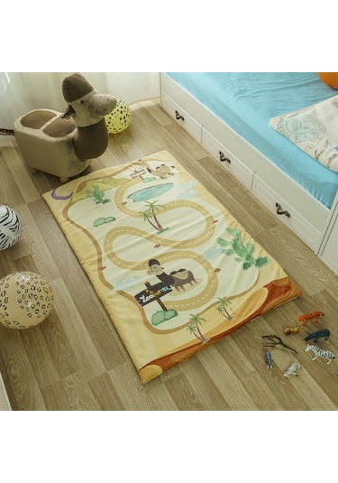Zooturak Peluş Çocuk Matı Deve Eljamal 100cm x 150cm