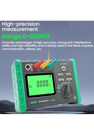 Duoyı Dy4100a Dijital Toprak Direnci Ölçer Toprak Megeri