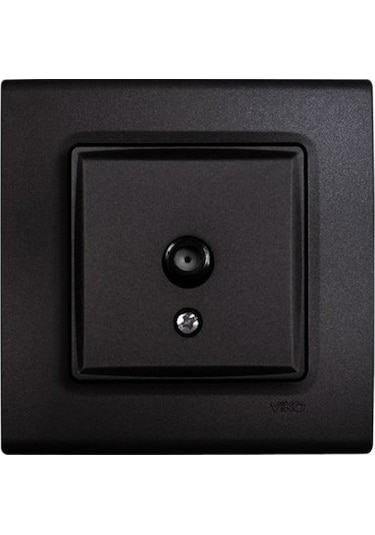 Viko Linnera Life Gece Siyahı Uydu Prizi F Konnektörlü Sonlu Çerçevesiz - 90444096