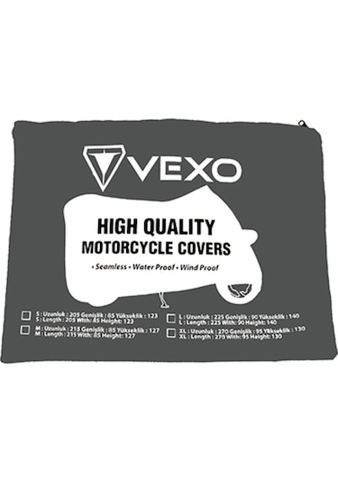Vexo Plus Motosiklet Brandası Siyah