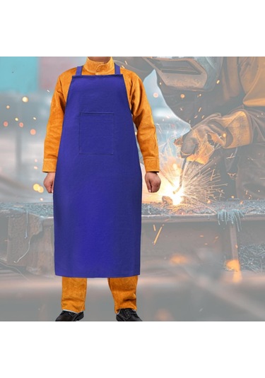 Suntek Kaynak İş Önlüğü Hafif Koruma Ev Deri İşçiliği Mavi