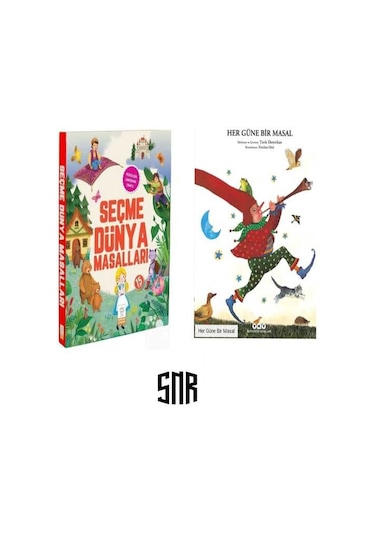 Seçme Dünya Masalları 15 Kitap Ve Her Güne Bir Masal - 2'li Set
