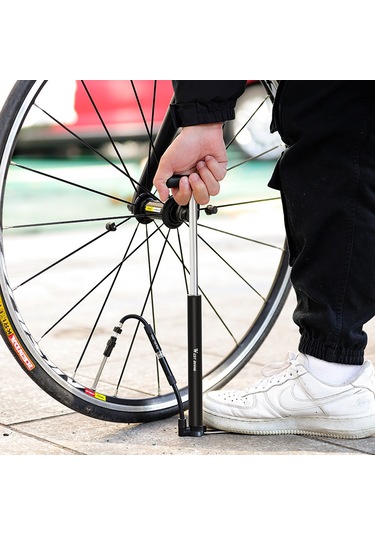 Batı Bisikleti 120psı Basınç Ölçerli Bisiklet Pompası, Bisiklet Lastiği Şişirici, Bisiklet Aksesuarları Bisiklet Pompası