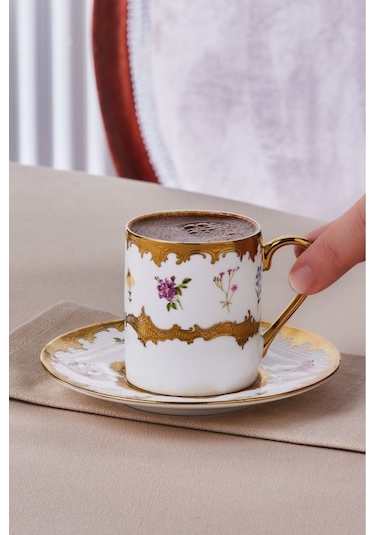 Karaca  Bihter 6 Kişilik Kahve Fincanı 90 Ml