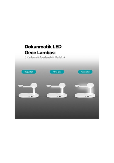 Ttec Aircharger Quattro M Magsafe Ledli Kablosuz Hızlı Şarj Standı