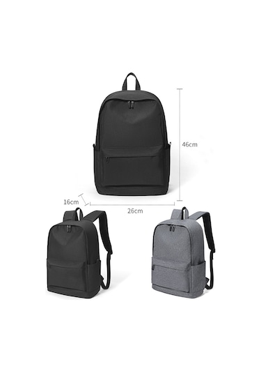 Cxs-7301 Çok Fonksiyonlu Oxford Laptop Çantası Sırt Çantası Gri Siya