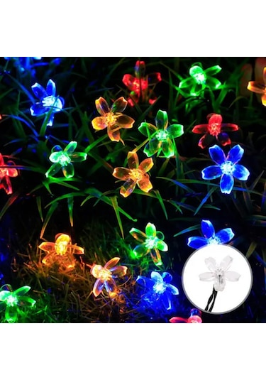 Yunboo Güneş Enerjili Led Işık Zinciri 20 Led'li, Su Geçirmez, 2 Aydınlatma Modu Flaş Ve Sürekli , Dışarıdışı Dekorasyon Için Kamp, Bahçe, Balkon Renk