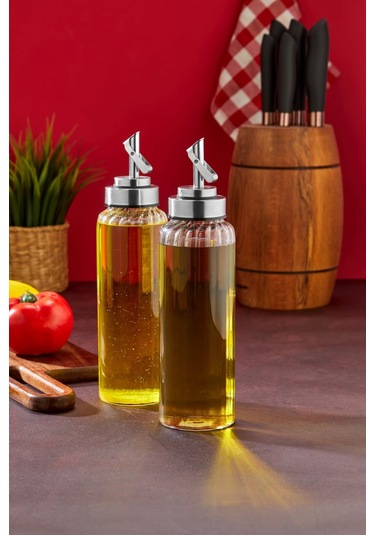 Cooker 510 Ml Borosilikat Cam Yağdanlık Şeffaf