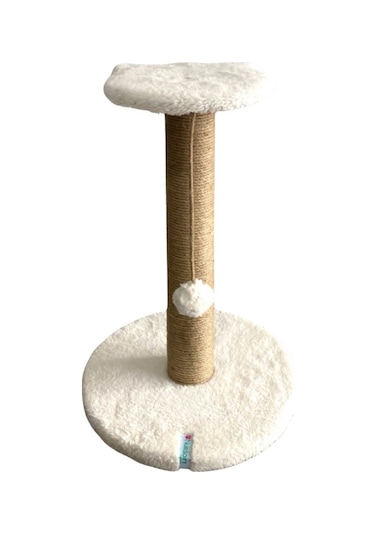 Reyo Pet Stepli Kedi Tırmalama Tahtası Beyaz