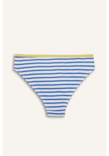 Defacto Kız Çocuk Çizgili Bikini Takımı E5131a825hsbe194 Mavi