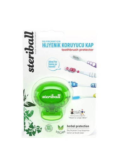 Steriball Diş Fırçası Koruma Kabı - Toothbrush Protector Yeşil