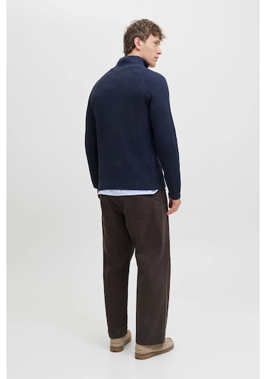 Jack & Jones Erkek Kazak 12278919 Lacivert Lacivert