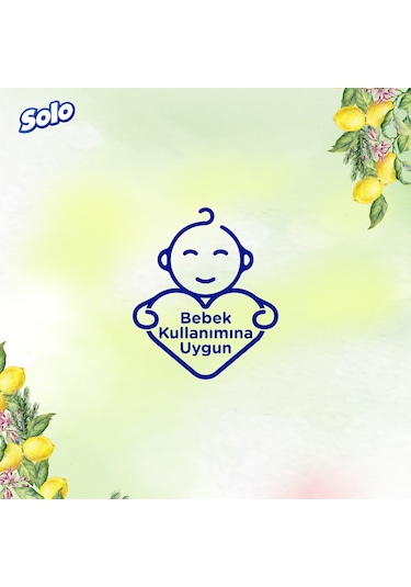 Solo Doğal Hijyen Limon&biberiye Islak Mendil 12'li 600 Yaprak