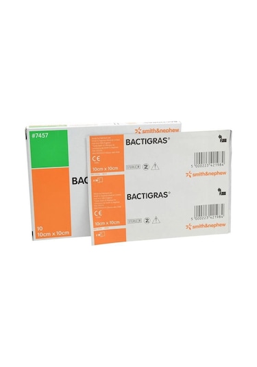 Bactigras 10 x 10 Antiseptik Sargı Yara Bakım Örtüsü