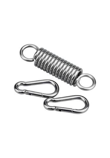 1 Adet Yaylı Kanca, Asılı Sandalye İçin 304 Paslanmaz Çelik Yaylı Kanca, 2 Ağır Hizmet Tipi Karabina, Yaylı Kanca Diğer