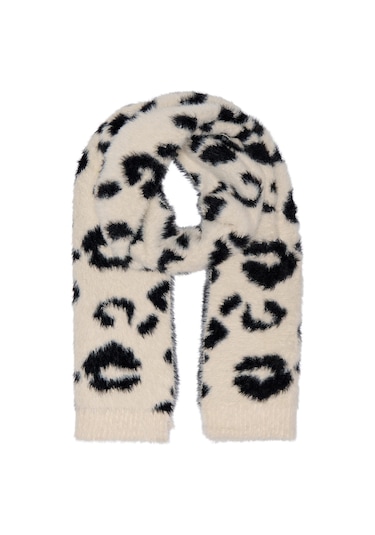 Only Kadın Onlbeatrız Yumuşak Dokulu Atkı 15349823 Siyah-leopar Siyah-leopar