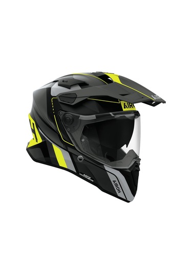 Aıroh Commander 2 Skıp Yellow Matt Kask Siyah Sarı