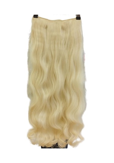 My Hair Türkiye Yarımay Çıt Çıt Saç Fiber Sentetik Postiş Platin