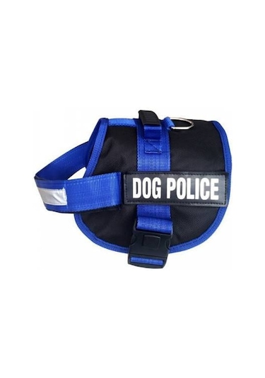 Dog Police Tasma Büyük Mavi