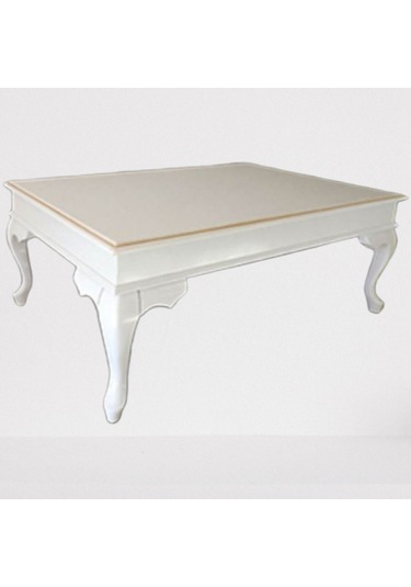 Orta Sehpa Lükens Aslan Model Ahşap Kayın Ayak Mdf Tabla Parlak