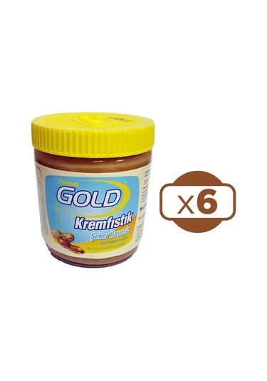 Gold Fıstık Ezmesi Şeker İlavesiz 6 x 340 G
