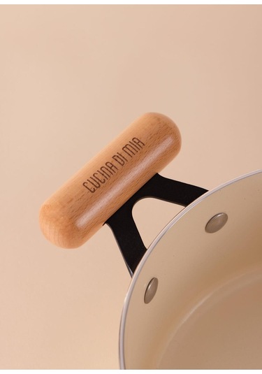 The Mia Cucina Di Mia Derin Tencere 22 Cm Cdm0004 Beyaz