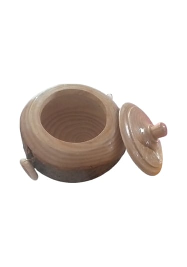 Ahşap Kabuklu Kulplu Şekerlik