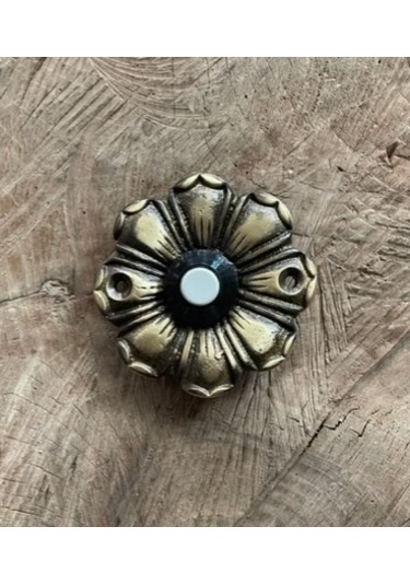 PAPATYA MODEL ANTİK PİRİNÇ ZİL DÜĞMESİ EL YAPIMI ANTİK ZİL DÜĞMES