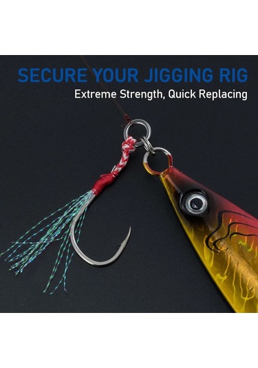 MSO Olta Balıkçılık Paslanmaz Çelik Solid Ring Halka Jig Asist