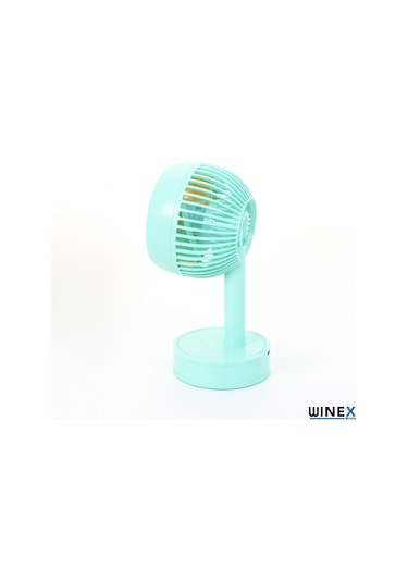 Winex Mini Taşınabilir Portatif Fan 3 Kademeli Vantilatör Mavi