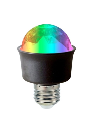 Ledx Al-kxt6882 Mini 360 Derece Led 3.3 Watt E27 Duy Rgb Renk Disko Lamba Gece Lambası Çocuk Odası Renkli