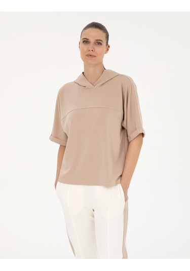 Pierre Cardin Kadın Bej Sweatshirt 50291224-vr011 Bej