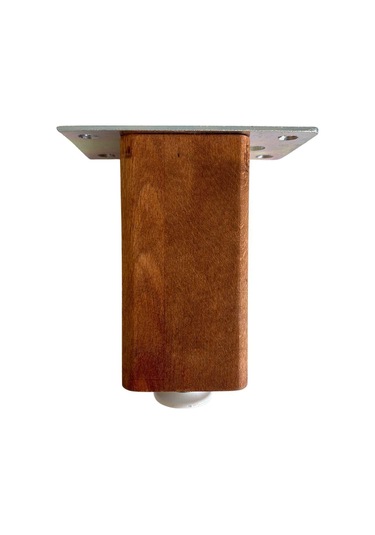 Kale 15cm Ayarlı Ahşap Ayak Mobilya Masa Ve Dolap Ayağı 15cm Ceviz Kayın/gürgen Ağacı