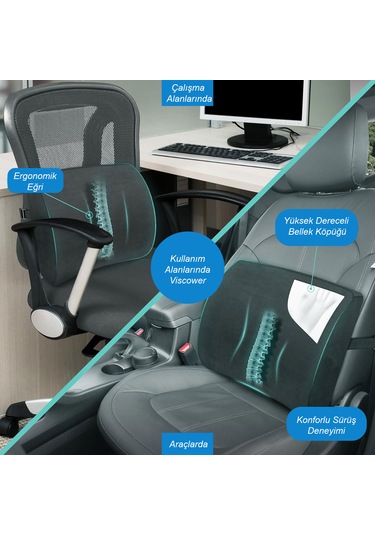Viscower Premium Bel Destek Yastığı