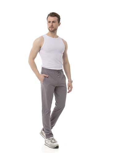 Monox Erkek Slim Fit Likralı Jogger Pantolon Gri