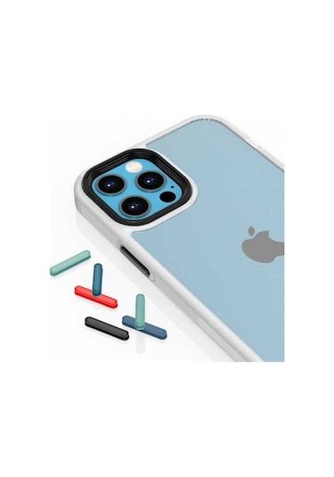 Apple Uyumlu iOS  iPhone, 12 Pro Max Kılıf Kamera Korumalı Şeffaf