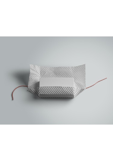 Siyah Puantiyeli Beyaz Ambalaj Kağıdı Seti, 10 Rulo Kağıt 70x100c