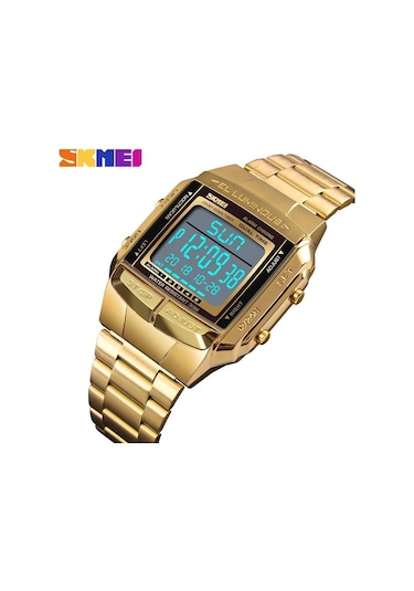 Gümüş Skmeı Spor Saat Erkekler Dijital Saat Elektronik Erkek Saatler Top Marka Lüks Su Geçirmez Erkek Izle