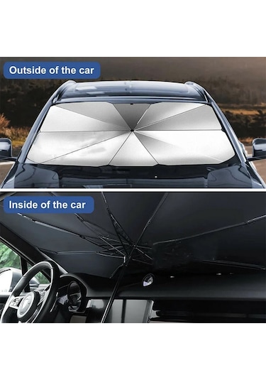 Ön Cam Perde Güneşlik Katlanabilir Şemsiye 140x79 CM BR4953605