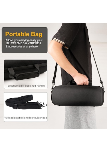 Jbl Xtreme 4/xtreme 3 Bluetooth Hoparlör, Seyahat Taşıma Çantası İle Uyumlu Zor Kasa
