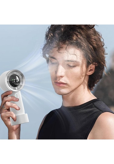 Küçük Fan, 1000mah Usb Mini Soğutma Fanı, Şarj Edilebilir Küçük El Fanı