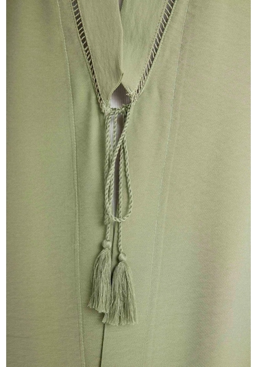 Defacto Relax Fit Hakim Yaka Kimono C9691AX24SMKH461 Haki