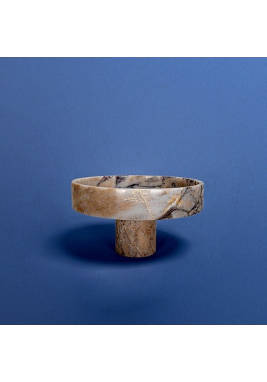 Profondo Ayaklı Mermer Kase Beyaz