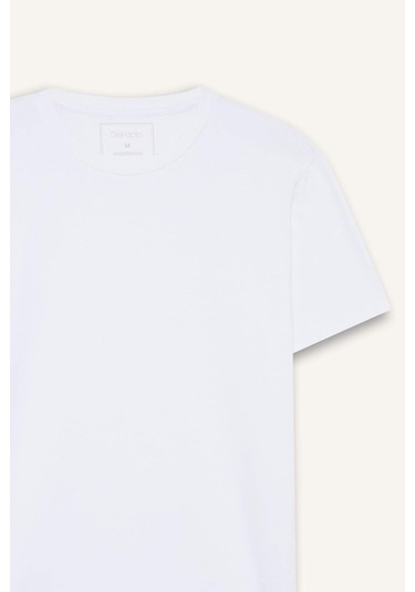 Defacto Slim Fit Dar Kesim Bisiklet Yaka Üst D3515ax25wnwt34 Beyaz