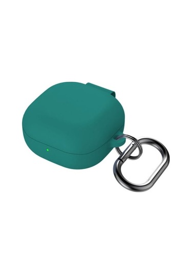 Novahub Darbeye Dayanıklı Kılıf Kapağı Silikon Kabuk Yeni Koruyucu Samsung Galaxy Uyumlu Buds Live/2/pro/2 Pro/fe İçin Koyu Yeşil Koyu Yeşil