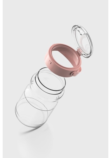 Renga Mono 1700 Ml Pembe Kapaklı Cam Kavanoz 131072 Pembe