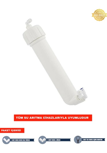 Su Arıtma Cihazı Membran Housing Filtre Kabı (BOŞ) - Açma Anahtarı